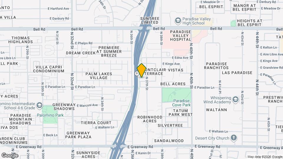 3630 E Beverly Ln Map and Location Details