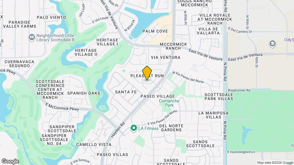 7527 E Pleasant Run Map and Location Details