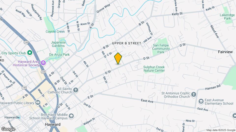 1636 D St Map and Location Details