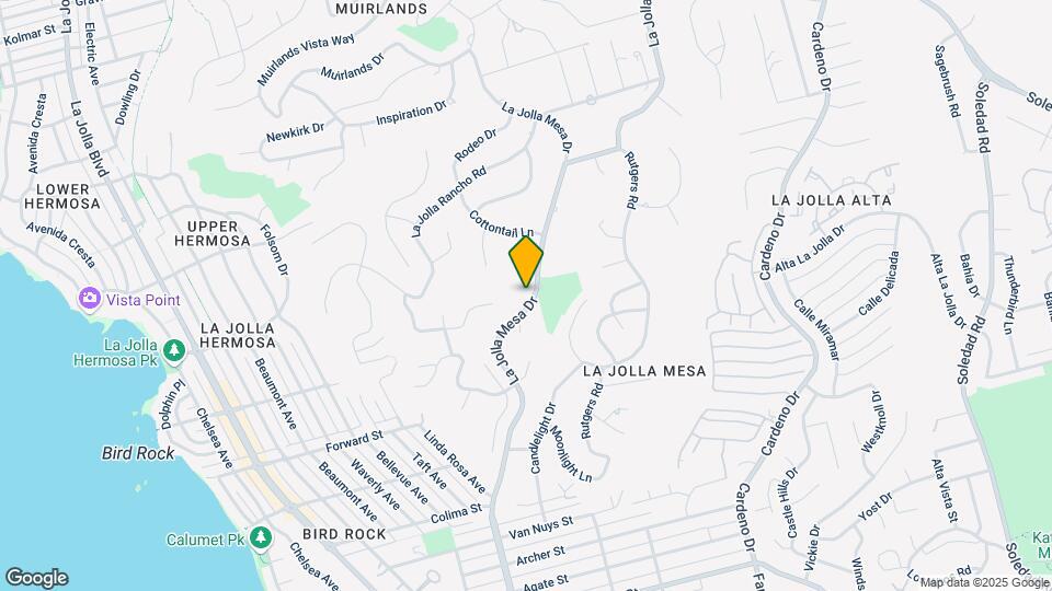 5786 La Jolla Mesa Dr Mapa y Detalles de la Ubicación