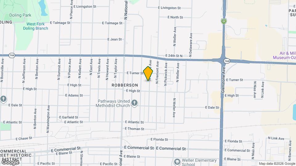 2231 N Rogers Ave Map and Location Details