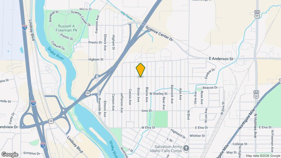 1198 Boise Ave Map and Location Details