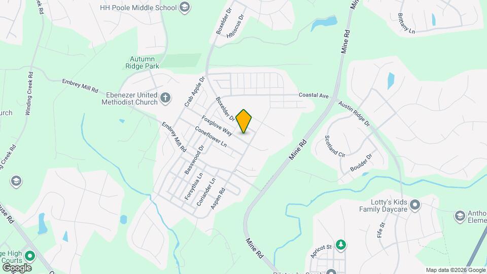 439 Foxglove Way Map and Location Details