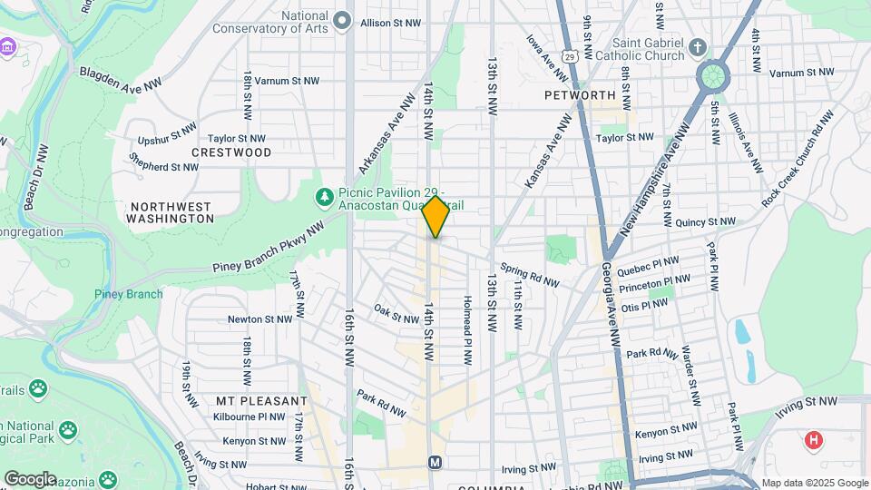 3619 14th St NW Map and Location Details