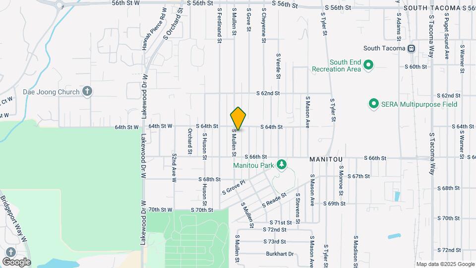 6409 S Mullen St Map and Location Details