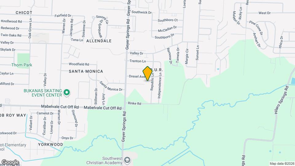 5700 Palo Alto Dr Map and Location Details