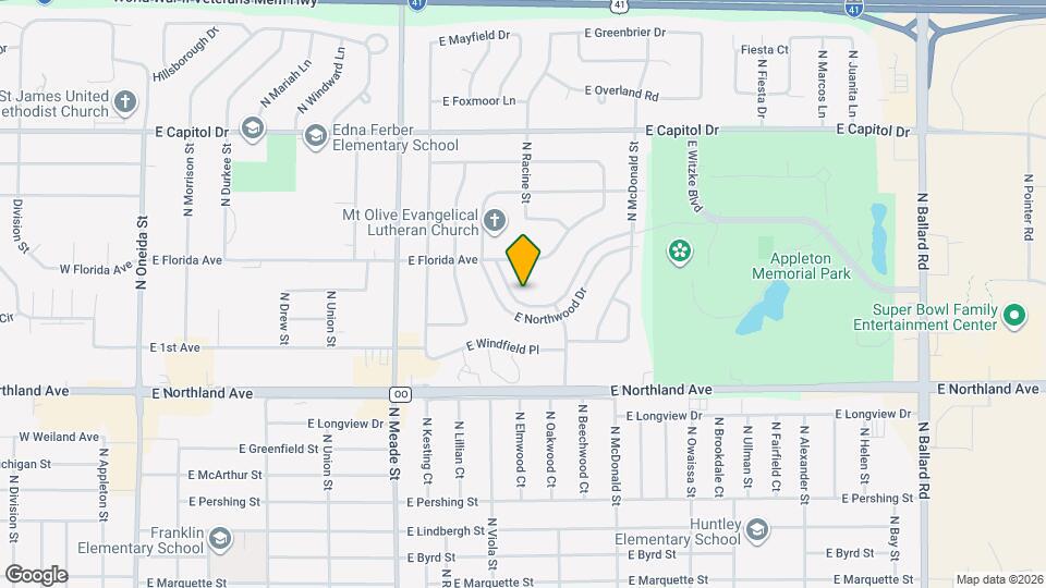 926 E Northwood Dr Map and Location Details