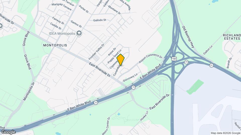 1613 Coriander Dr Map and Location Details