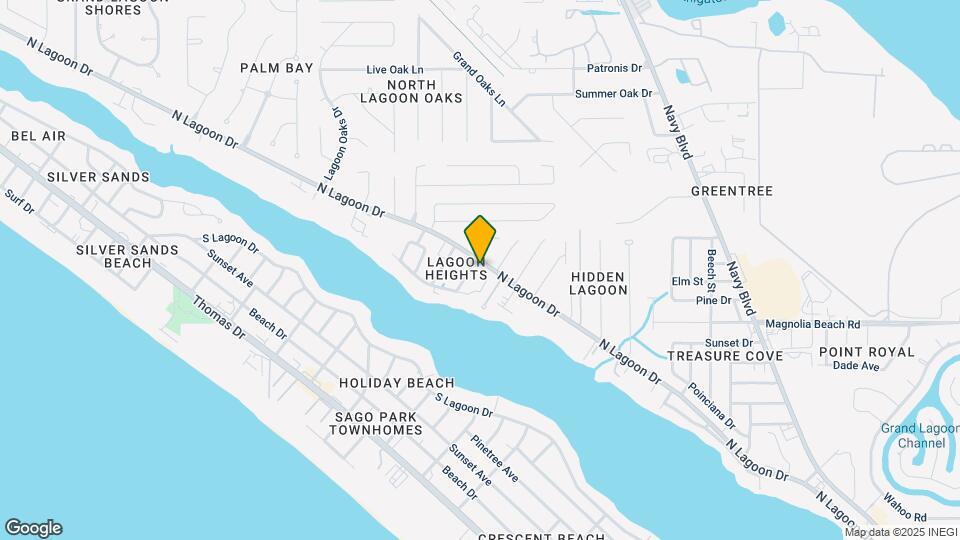 7021 N Lagoon Dr Map and Location Details