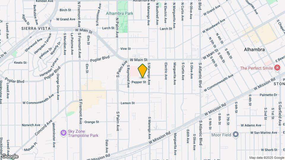 1721 Pepper St Mapa y Detalles de la Ubicación