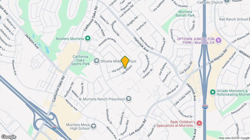 40281 Vía Reata Map and Location Details