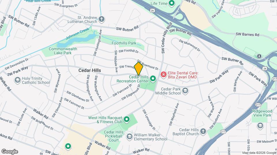 11870 SW Park Way Map and Location Details