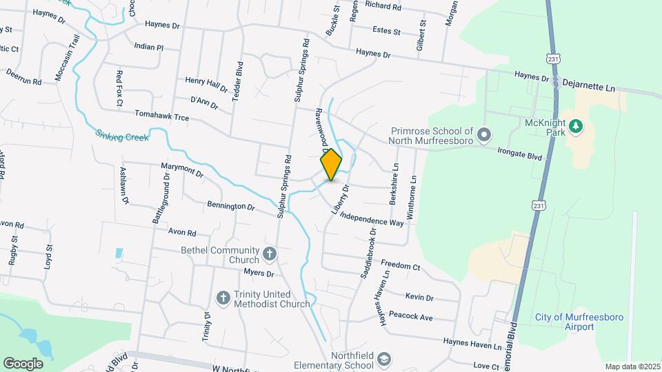 611 Brandywine Dr Map and Location Details