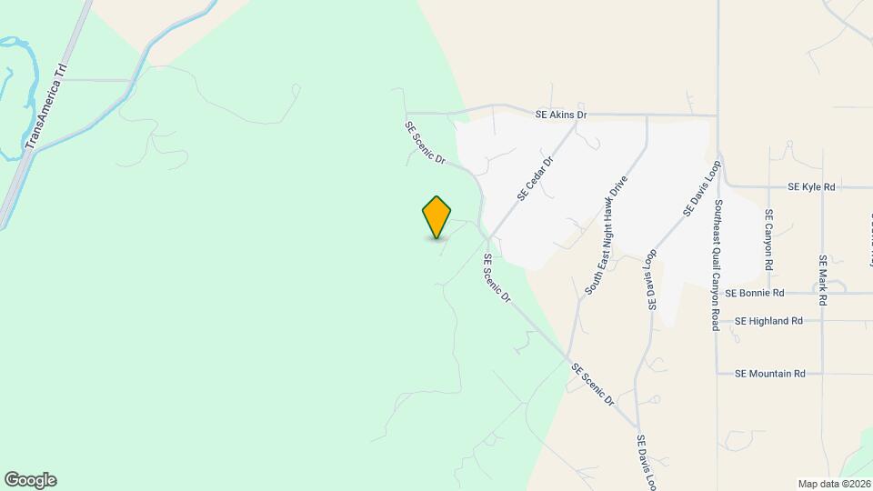 6597 SE Scenic Dr Map and Location Details