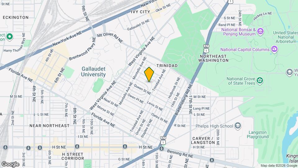 1258 Holbrook Ter NE, Unit 3 Mapa y Detalles de la Ubicación