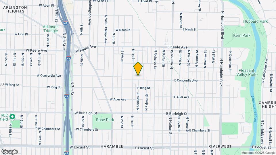 118 E Concordia Ave Map and Location Details