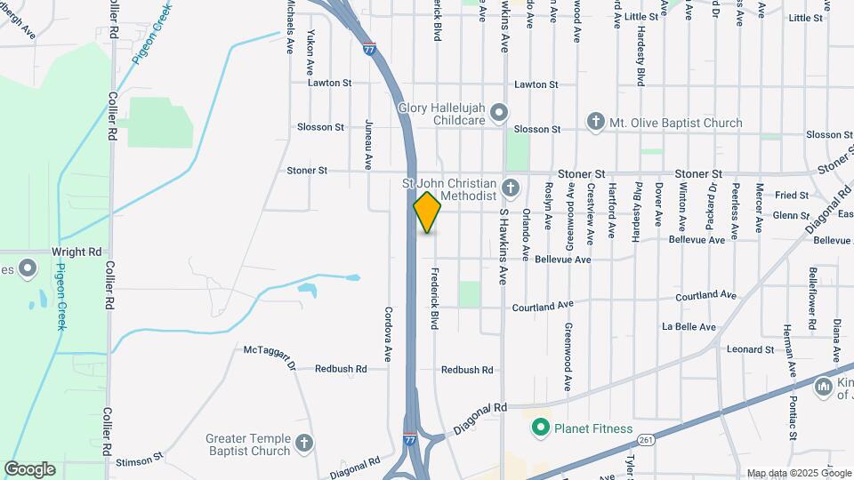 1282-1314 Frederick Blvd Map and Location Details