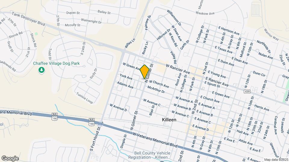 601 N Gilmer St Mapa y Detalles de la Ubicación