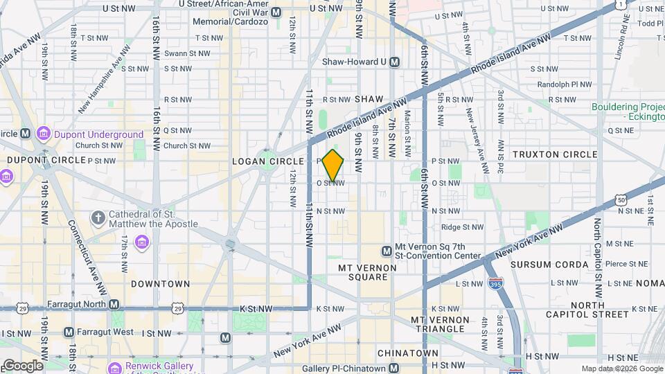 938 O St NW Map and Location Details