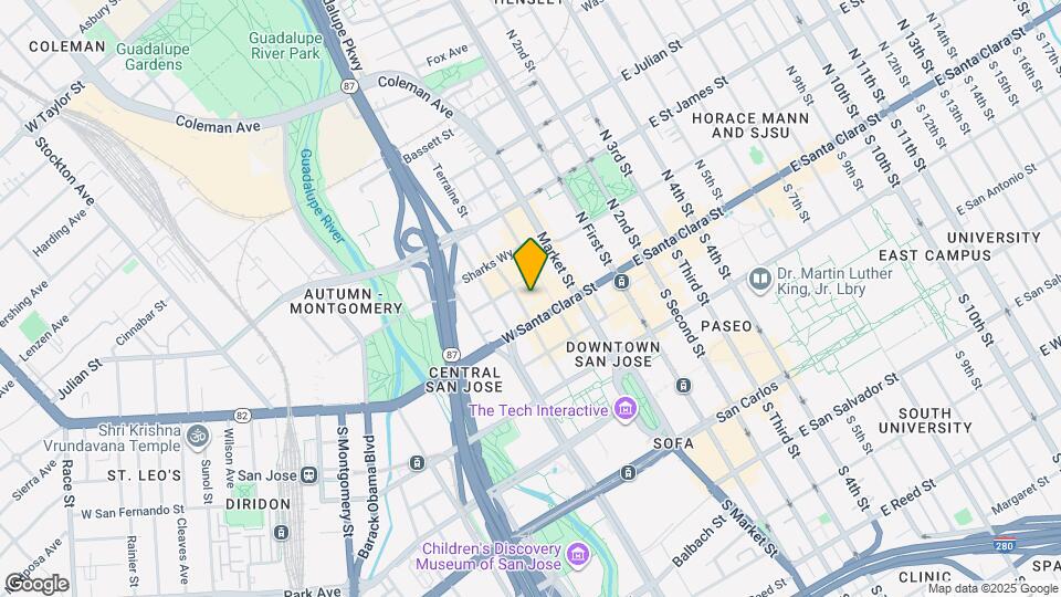 155 W Santa Clara St Map and Location Details