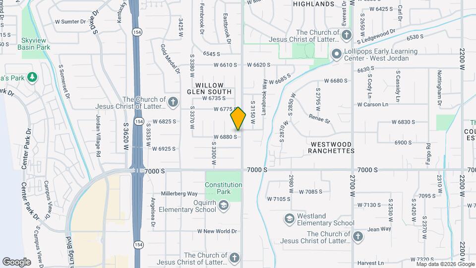 6873 S 3235 W Map and Location Details