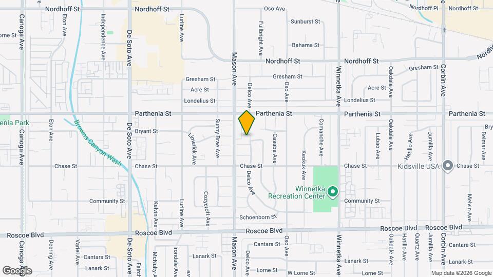 8601 Delco Ave Mapa y Detalles de la Ubicación