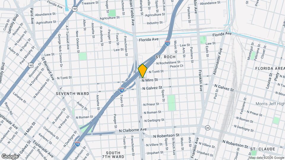 2217 N Miro St Mapa y Detalles de la Ubicación