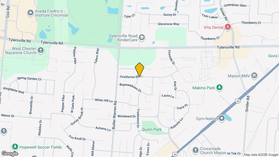 1375 Firethorne Dr Map and Location Details