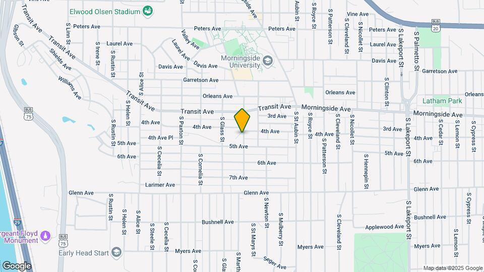 2105 S St Marys St Map and Location Details