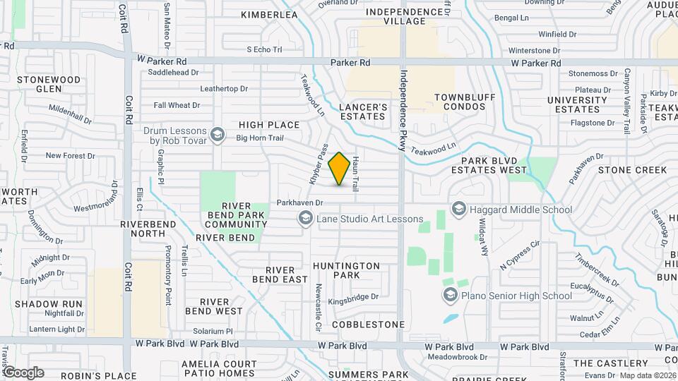 3312 Appalachian Way Mapa y Detalles de la Ubicación