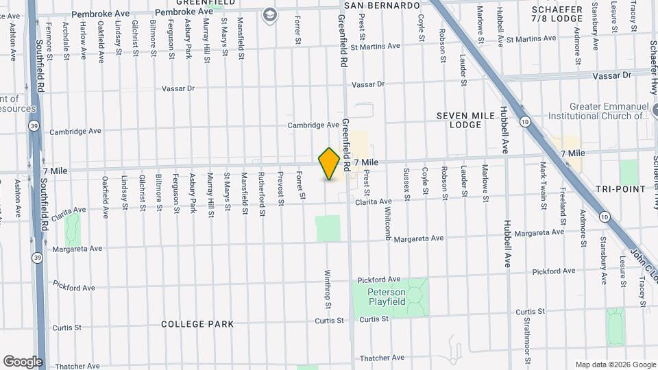 18948 Winthrop St Map and Location Details