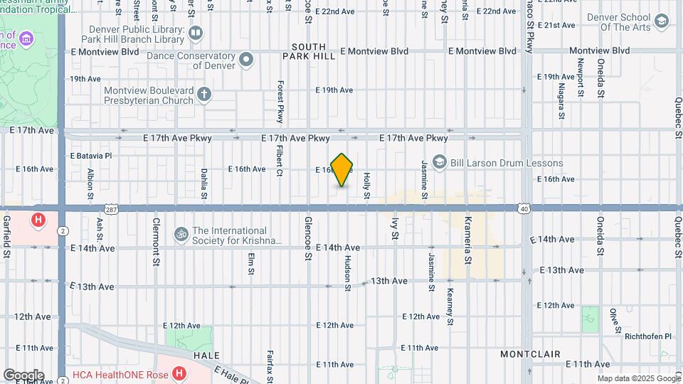 1525 Hudson St Mapa y Detalles de la Ubicación