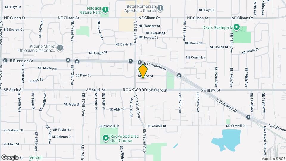 18165 SE Oak St Map and Location Details