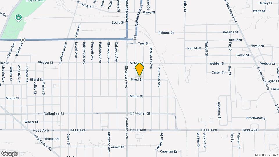 2411 Hiland St Map and Location Details
