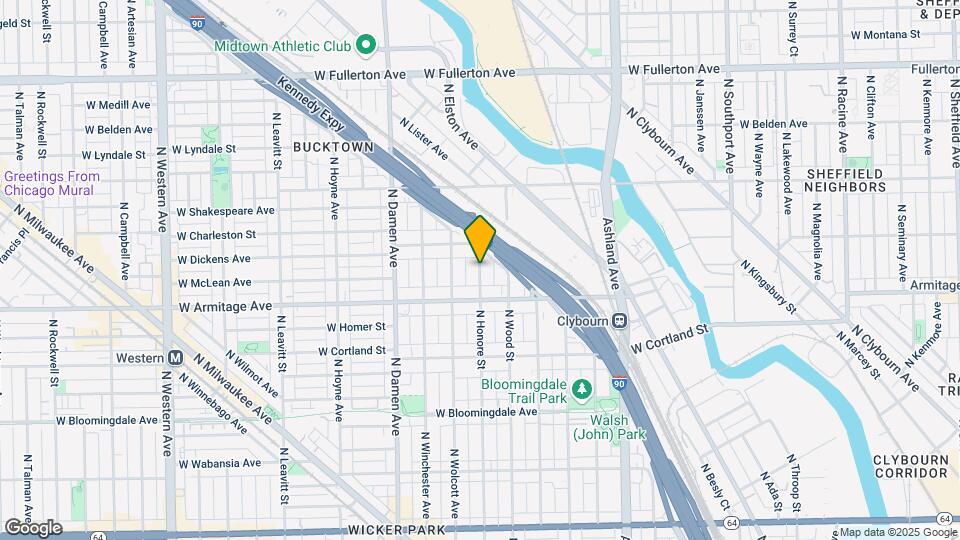 2030 N Honore St Map and Location Details
