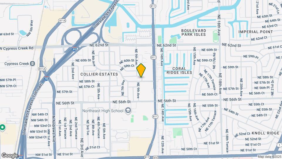 921 NE 58th St Map and Location Details