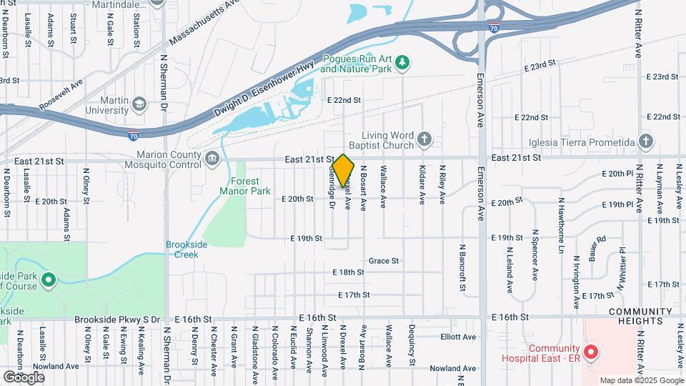 2006 N Drexel Ave Map and Location Details