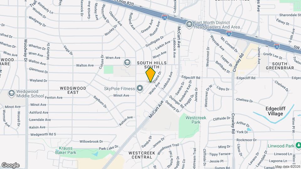 5904 Westcreek St S Map and Location Details