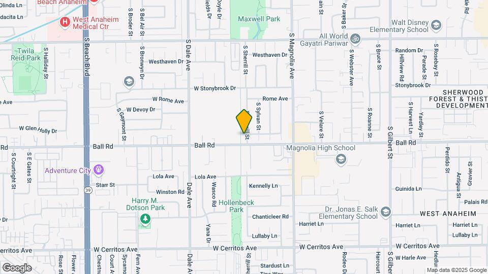 923 S Sherrill St Map and Location Details