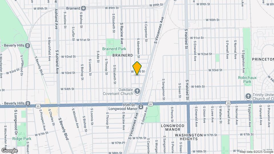 9318 S Aberdeen St Map and Location Details