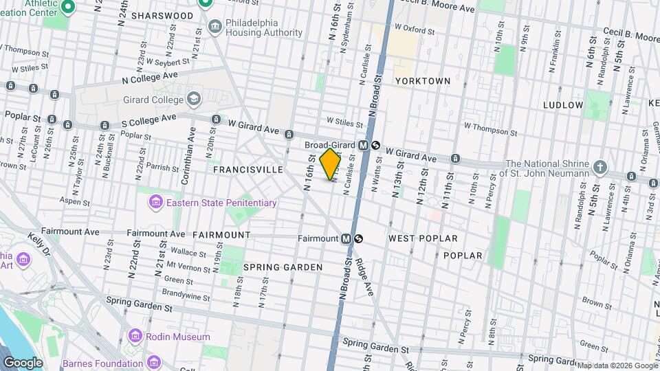 846 N 15th St Map and Location Details