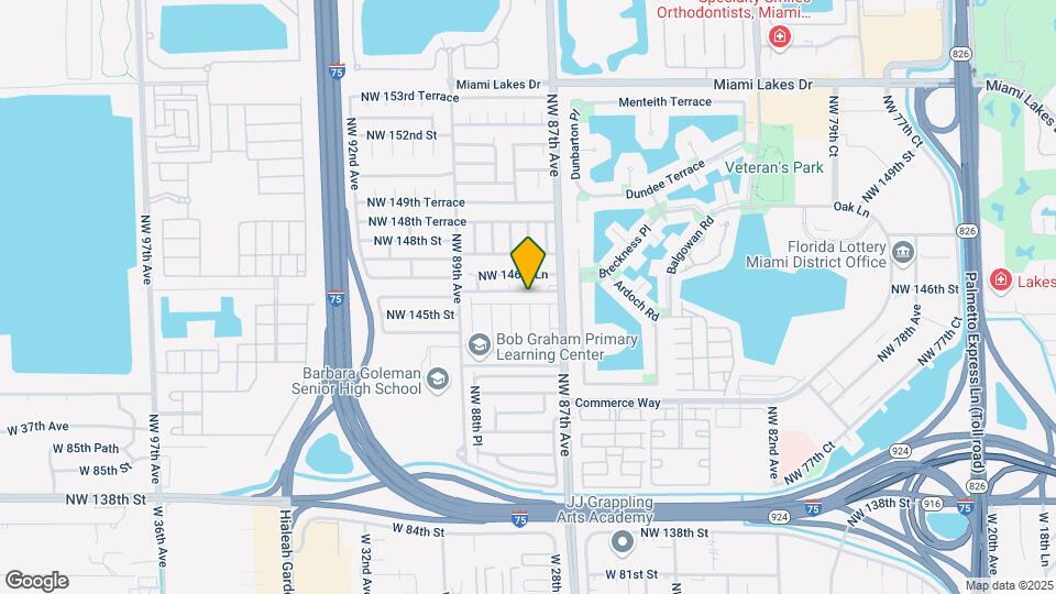 8757 NW 145th Terrace Map and Location Details