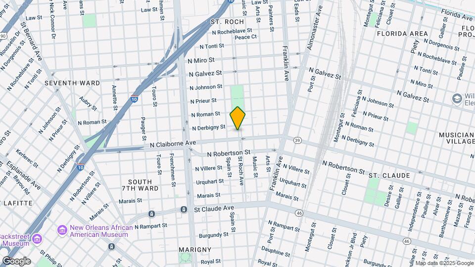 1614 Saint Roch Ave Map and Location Details