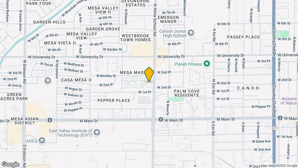 The Pacifica - 1 & 2 bedrooms units Map and Location Details