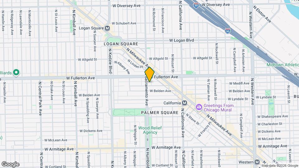 2321 N Sacramento Ave Map and Location Details