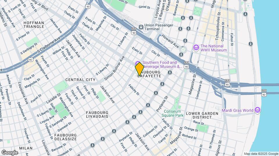 1609 Baronne St Map and Location Details
