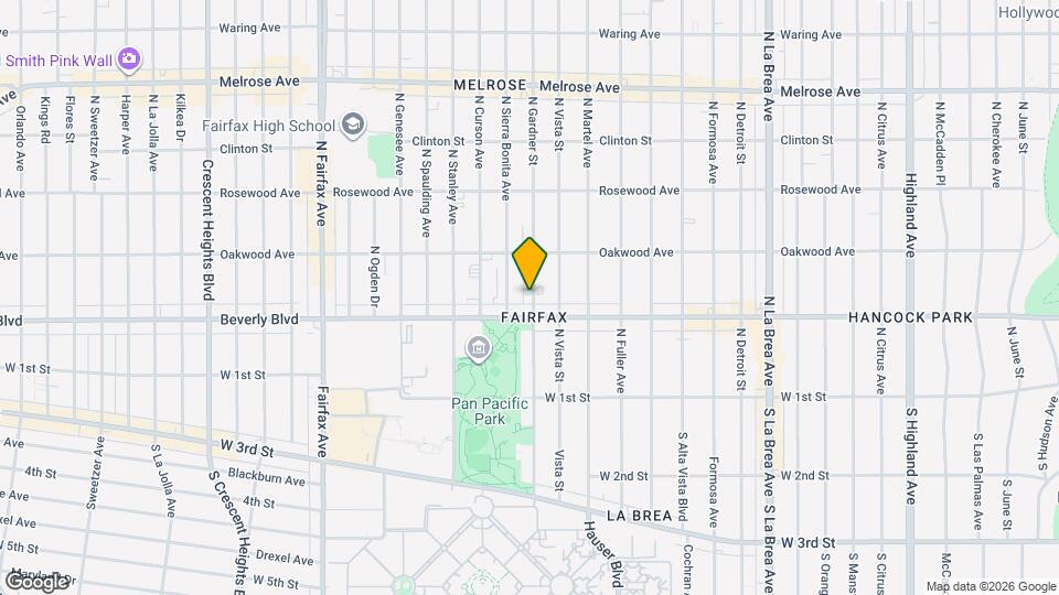 325 N Gardner St Map and Location Details