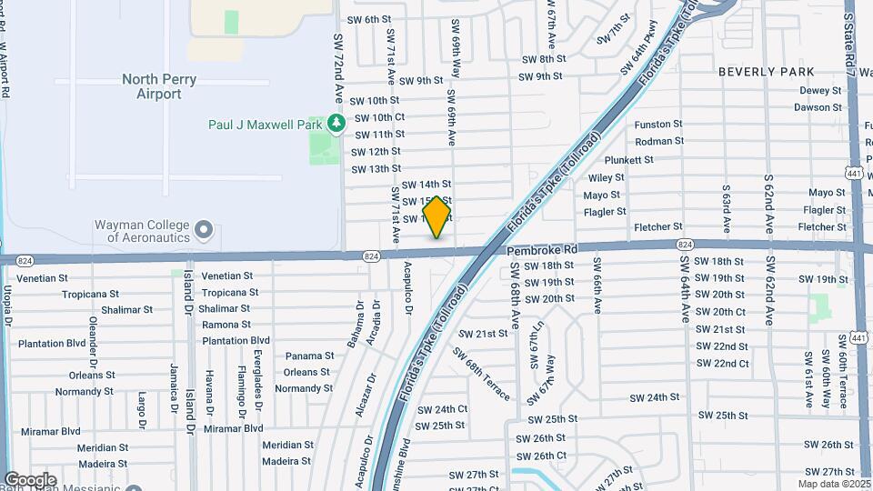 6921 Pembroke Rd Map and Location Details