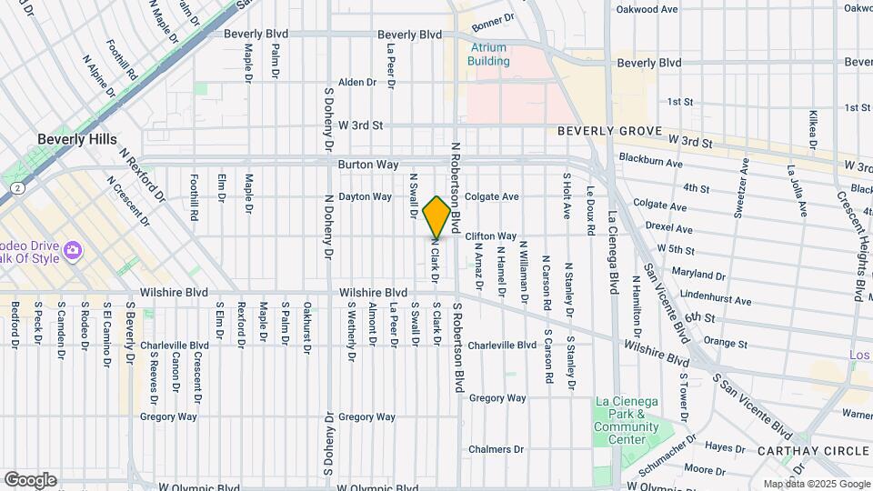 186 N Clark Dr Map and Location Details
