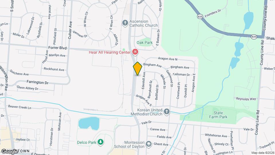 2420 Woodman Dr Map and Location Details
